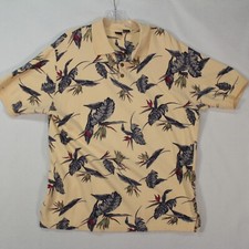 Cherokee Polo Men's Medium Short Sleeve All Over Print