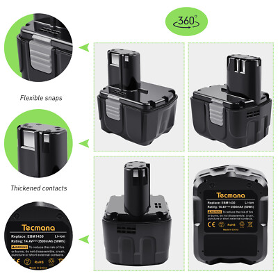 14,4V 3,5Ah Li-Ion Akku für Hitachi 326824 327728 327729 BCL1415 EBL1430 BCL1430