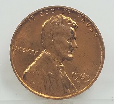 1963 D Lincoln Cent / Penny | BU Copper 1 c | Memorial | RED | eBay