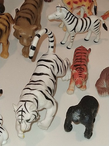 15 STCK. WILD DSCHUNGEL TIERREICH SPIELZEUG KUNSTSTOFFFIGUR KINDER 1"-5" - Bild 5 von 7