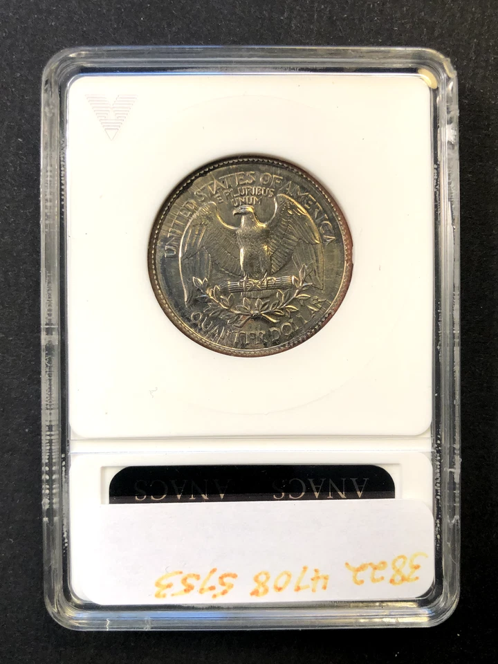 **CRAZY** 1998 Quarter Rotated Double-Struck In Partial Collar Error ANACS MS63 - Image 2 of 4