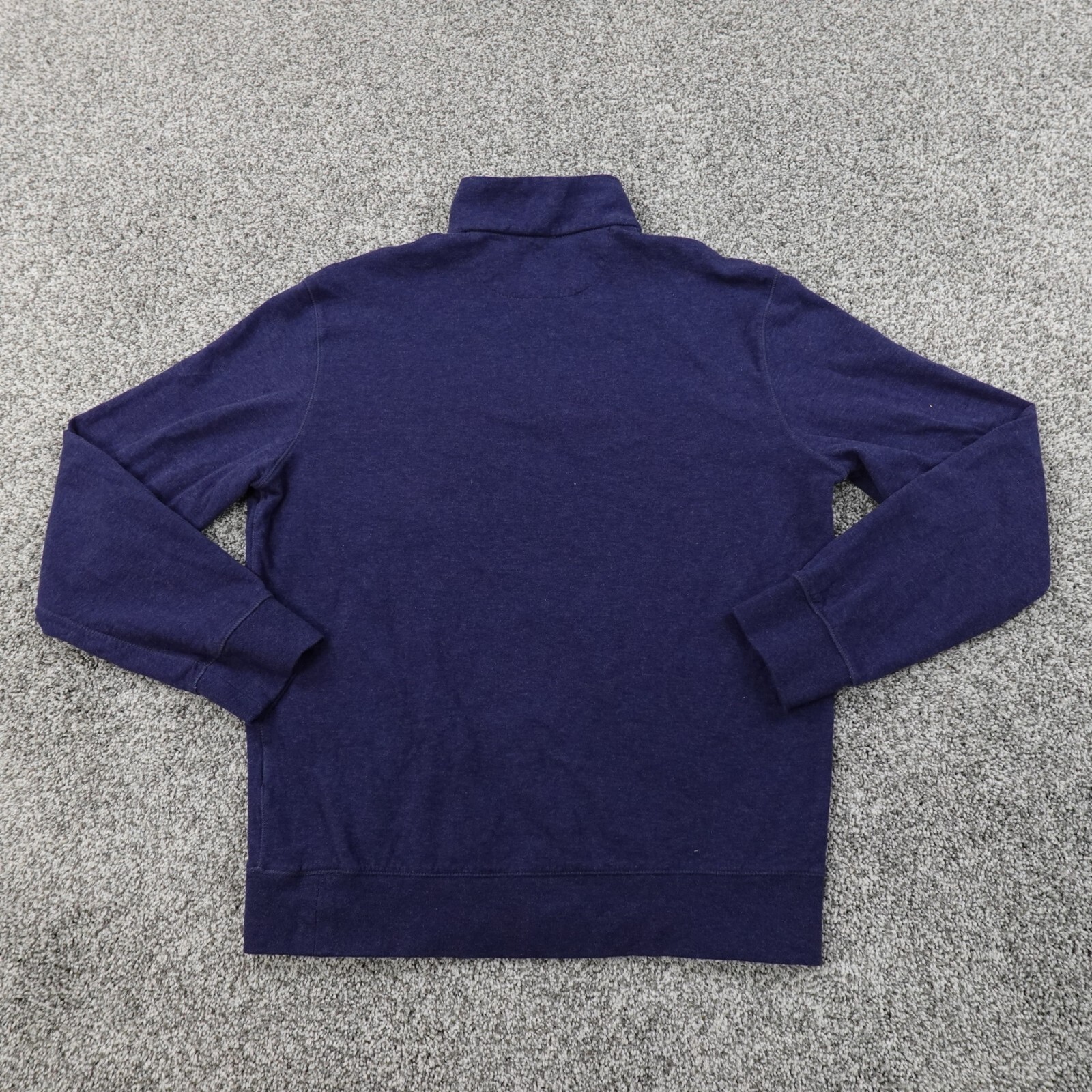 Ralph Lauren Polo Maglione Uomo S Blu Pony Finto Pullover Zip Felpa Preppy