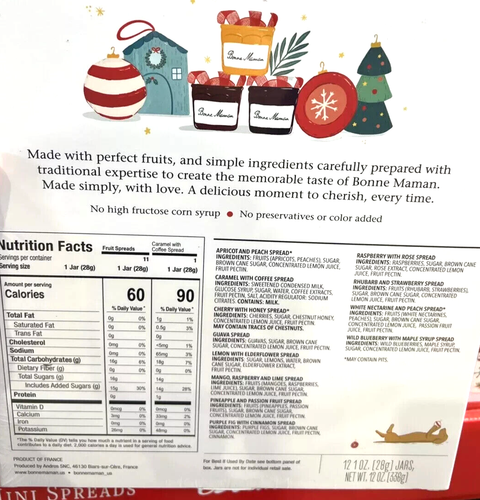 Bonne Maman Advent Calendar 2024 12 Mini Jams Spreads Christmas EXP 6/2025 - Picture 4 of 6
