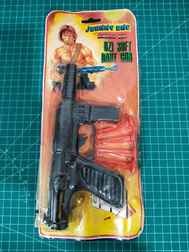Vintage Bootleg Rambo Plastic Rubber Dart Gun Johnny One American Hero