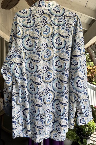 Cremieux Big Men’s Button Down Collared Sz 3XB Long Sleeve Paisley A - Picture 2 of 6