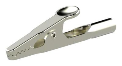 4 Clip A Coccodrillo Isolate Con Banana Jack 4mm - 30A - Rosse E Nere - Per Test Elettrici E Laboratorio - 5