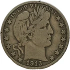 1913-S Barber Silver Half Dollar in a SAFLIP® - Fine Details