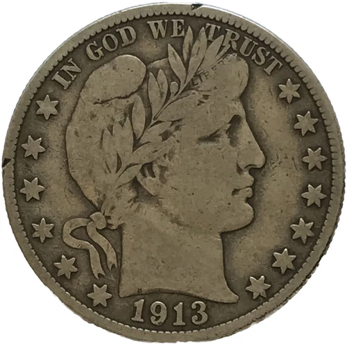 1913-S Barber Silver Half Dollar in a SAFLIP® - Fine Details