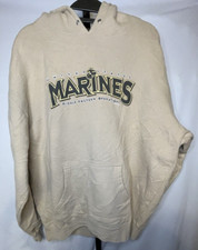 United States Marine Corps Graphic Hoodie Brown Tan