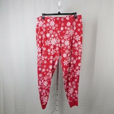 Family PJs Women's Snowflake Print Christmas Pajama Pants - Red, Medium 7666