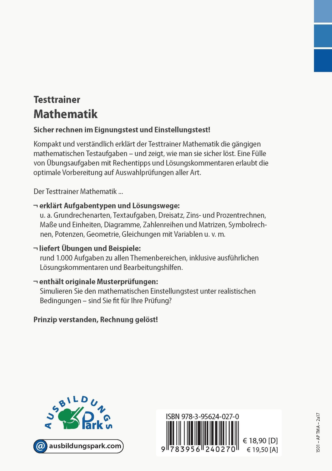 Thumbnail - Testtrainer Mathematik | Sicher Rechnen Eignungstest Und