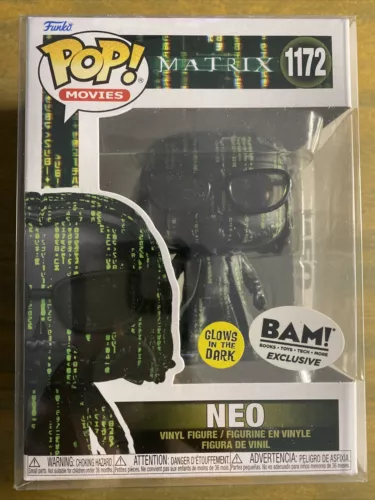 Funko Pop Neo Coded #1172 The Matrix Movies Glows In The Dark BAM Exclusive