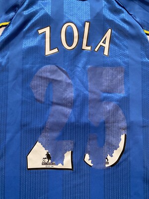 Umbro FC Chelsea #25 Zola 1997/1999 Soccer Jersey Football Shirt
