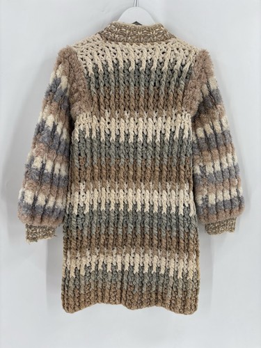 Norma Canada Vintage 70s Jacket Womens Small Multicolor Crochet Heavy Cotton - Picture 15 of 17