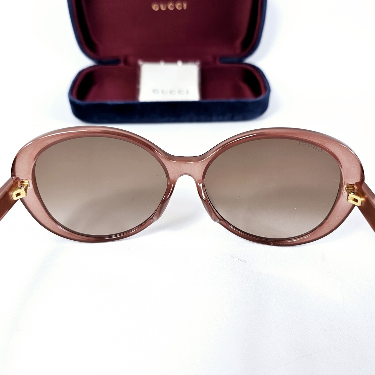 New Authentic Elegant Pink Sunglasses GG0793SK 003 Gucci GG 0793SK 003 Pink Brown Round Women main image 3