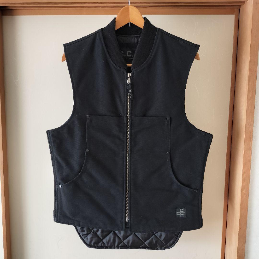 FILSON Work Vest Black Cotton Size S Used From Japan | eBay