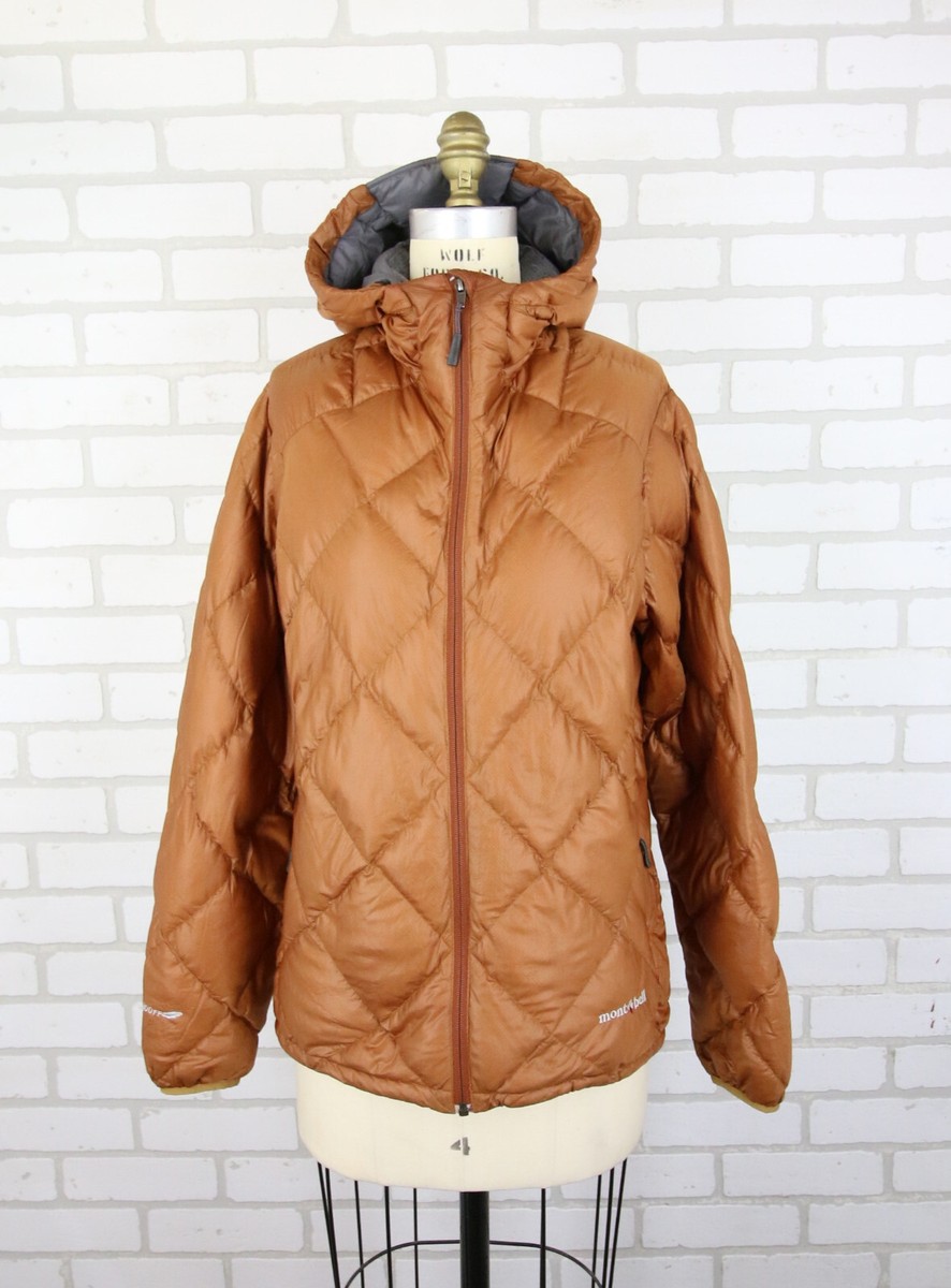 Montbell Alpine Light Down Parka Womens M US 800 Fill Orange