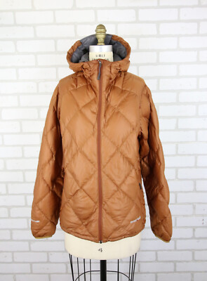 Montbell Alpine Light Down Parka Womens M US 800 Fill Orange