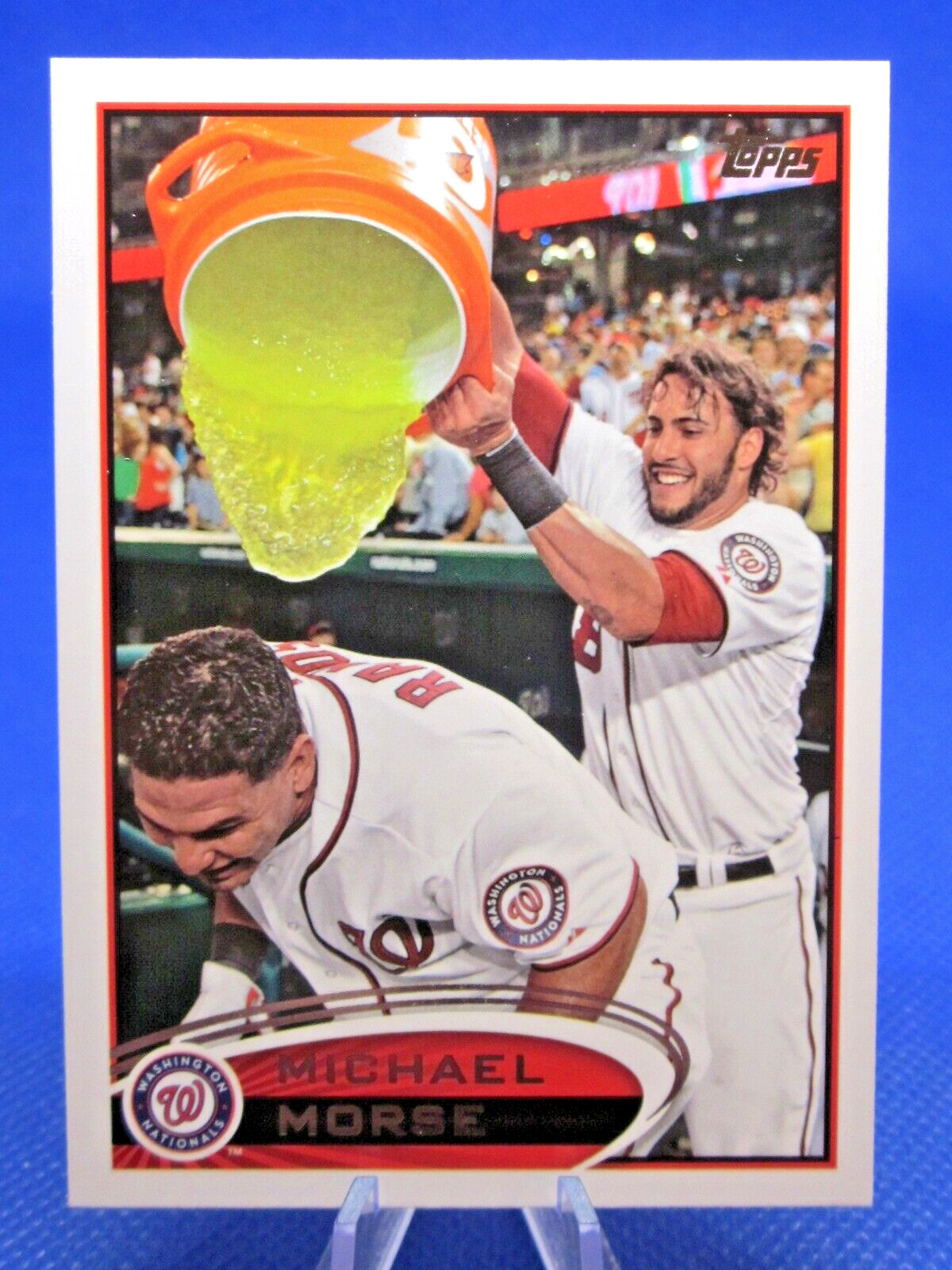 2012 TOPPS SERIES 1 #165 MICHAEL MORSE SP SHORT PRINT VARIATION WASH NATIONALS