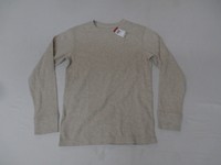 Basic Editions Boy's Thermal Shirt Beige Ll1 Size Large (10/12) Basic Editions Boy's Thermal Shirt Beige Ll1 Size Large (10/12)