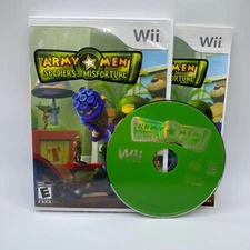 Army Men: Soldiers of Misfortune (Nintendo Wii, 2008) Complete w/ Manual CIB