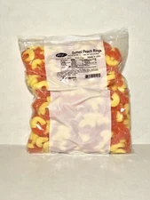 Albanese Gummy Peach Ring Candy 4.5 Lb Bag Gummy Peach Candy
