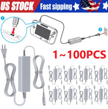 AC Power Supply Charging Adapter Cable Charger For Nintendo Wii U GamePad Lot