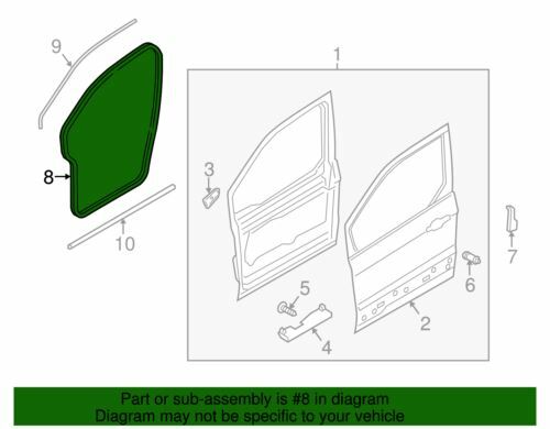 OEM NEW 2014-2020 Ford Transit Connect Mini Weather-Strip On Body Dt1Z-6120530-B - Picture 2 of 2