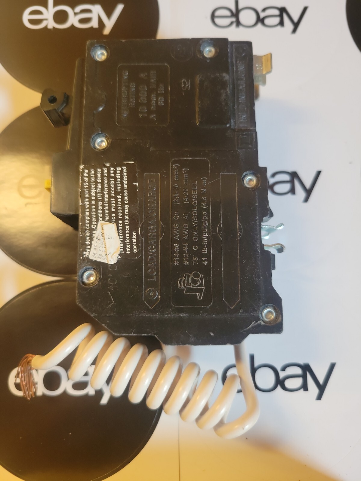 QO260GFI SQUARE D QO 2 POLE 60 AMP GFCI GROUNDFAULT CIRCUIT BREAKER NO