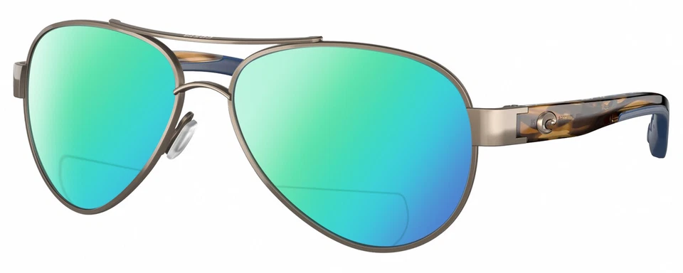 Gafas de sol polarizadas BIFOCALES Costa Del Mar Loreto para mujer doradas perla tortuga 56 mm Foto 3 de 4