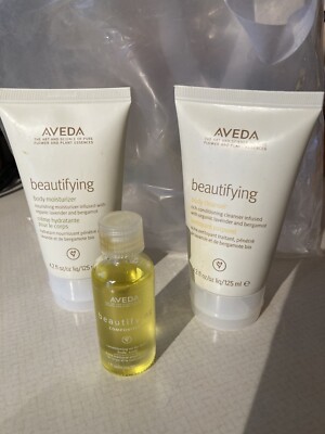NEW - AVEDA Beautifying Body Cleanser, Moisturizer   And Oil    Old Stock