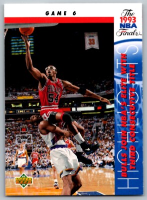 Chicago Bulls Vs Nba Finals 1993 Game 1999 Upper Deck Six Time NBA