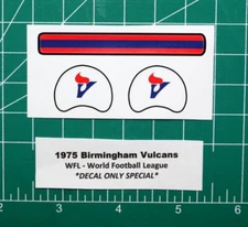 1975 WFL Birmingham Vulcans Football Gumball Helmets *DIECUT DECALS ONLY* World