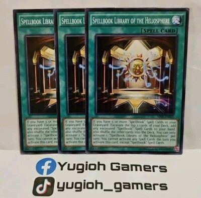 YUGIOH SPELLBOOK LIBRARY OF THE HELIOSPHERE X3 COMMON LIGHT PLAYED | eBay
