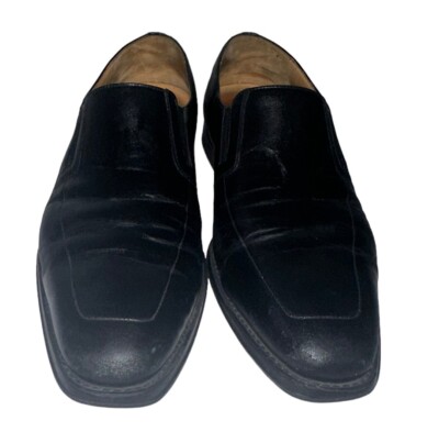 Magnanni Fabricio Brown Leather Apron Toe Loafers - Size 12  display picture 2