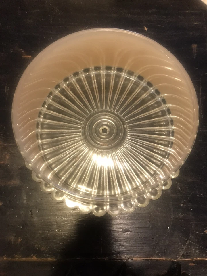 DE COLECCIÓN ART DECO AÑOS 30 LÁMPARA DE TECHO PANTALLA 9" Foto 3 de 4