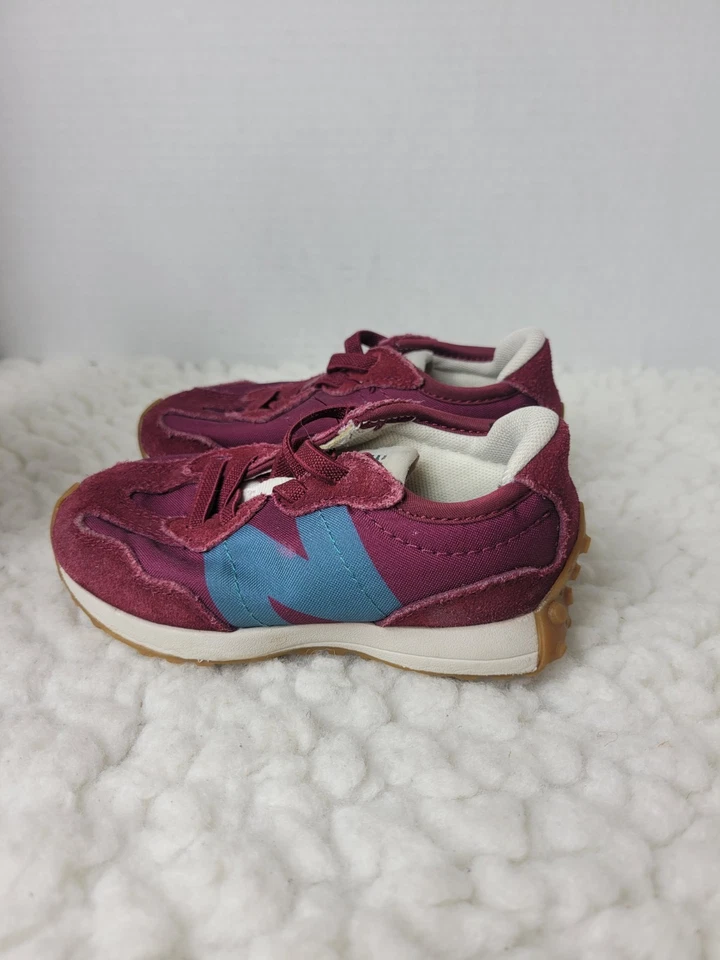 Zapatillas informales para correr New Balance 327 para niños granate talla 8 Foto 3 de 4