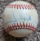 Jim Abbott & Bert Blyleven Duel SIGNED AUOTGRAPHED AMERICAN LEAGUE BASEBALL Rare