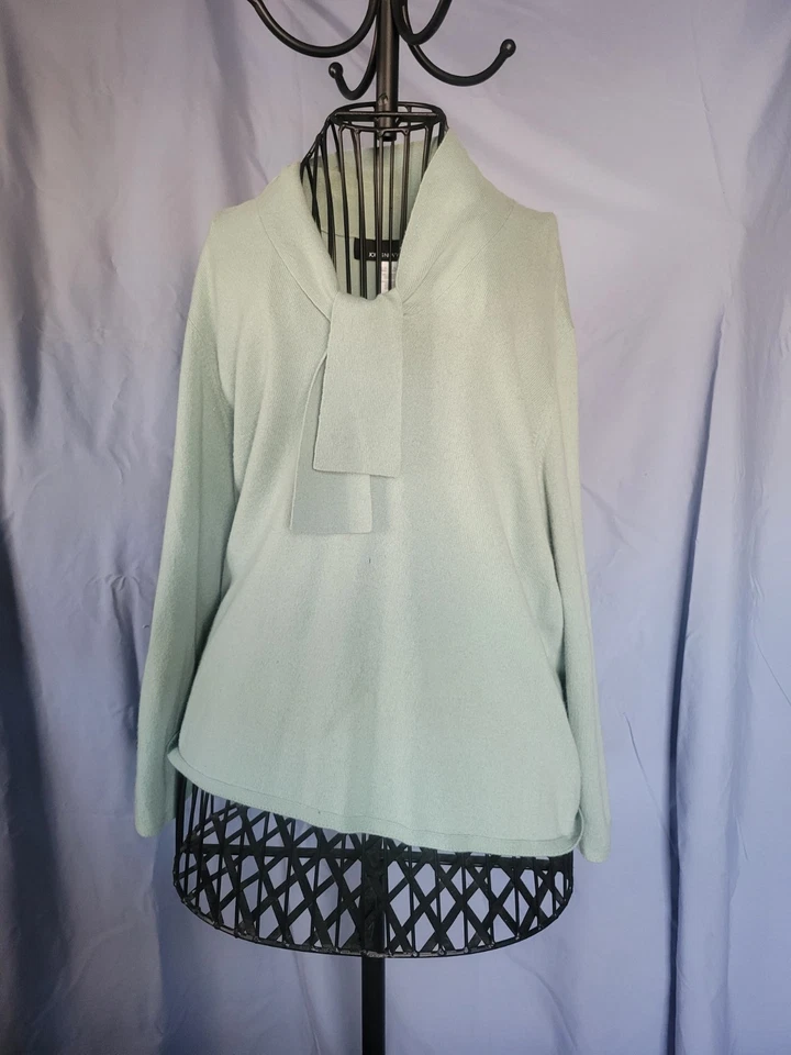 Camisa Jones New York XL azul claro manga larga 100 % cachemir Foto 3 de 4