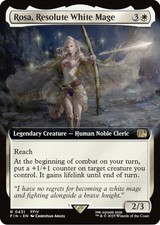Rosa, Resolute White Mage (Extended Art) - Normal NM MTG FINAL FANTASY