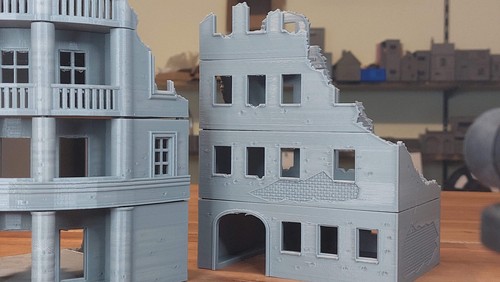 Stalingrad Ruins Set - Tabletop Wargaming WW2 Terrain | Miniature 3D Printed Mod - Picture 6 of 12