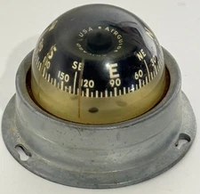 Vintage 1970’s Airguide Marine Compass Chicago USA 4” Nautical Boat READ