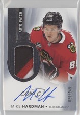 2021-22 Upper Deck The Cup Rookie 29/249 Mike Hardman #145 Patch Auto 7ci