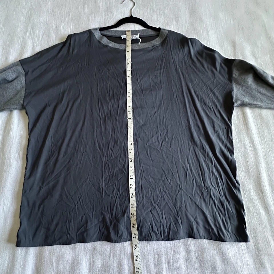 Suéter Amina Rubinacci Mujer 52 Gris Pizarra Stacy Pullover Lana Cashwool Seda Italia Foto 3 de 4