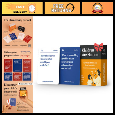 140 Conversation Cards for Kids | Fun Bonding Game for Ages 7-10 | Grades 2-5