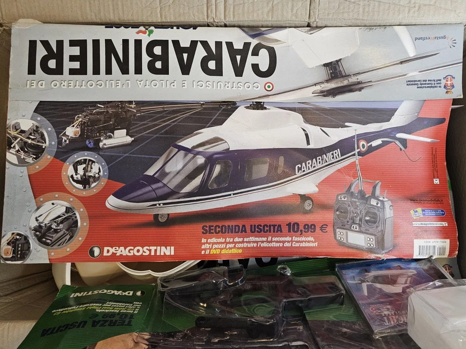 Agusta A109E Carabinieri 50er Nitro Heli Bausatz mit Rumpf von Deagostini, RARE - Bild 3 von 4