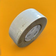    AN 2" White Shrink Wrap Tape x 180 Ft Pinked Edge UV Resistant Repair Seamin