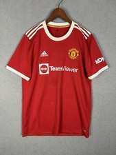 Manchester United Men's 2021/22 Adidas Home Jersey TM8 Red Large