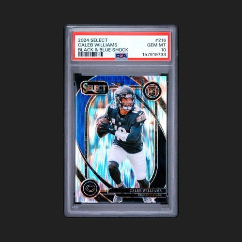 2024 PANINI SELECT BLACK & BLUE SHOCK #216 CALEB WILLIAMS PSA 10 POP 11