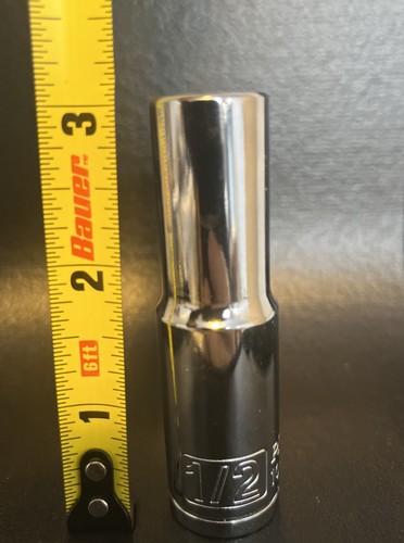 Pittsburgh Pro, 1/2” drive, SAE 1/2” Hi Vis Deep Socket, 6-point, replacement - Foto 1 di 3